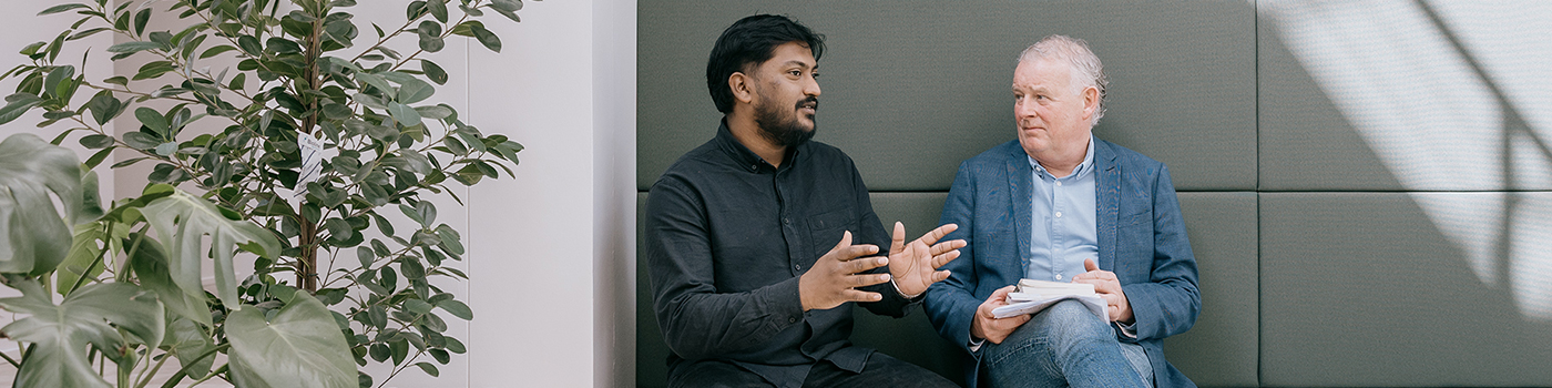 Forskere fra Airod i samtale