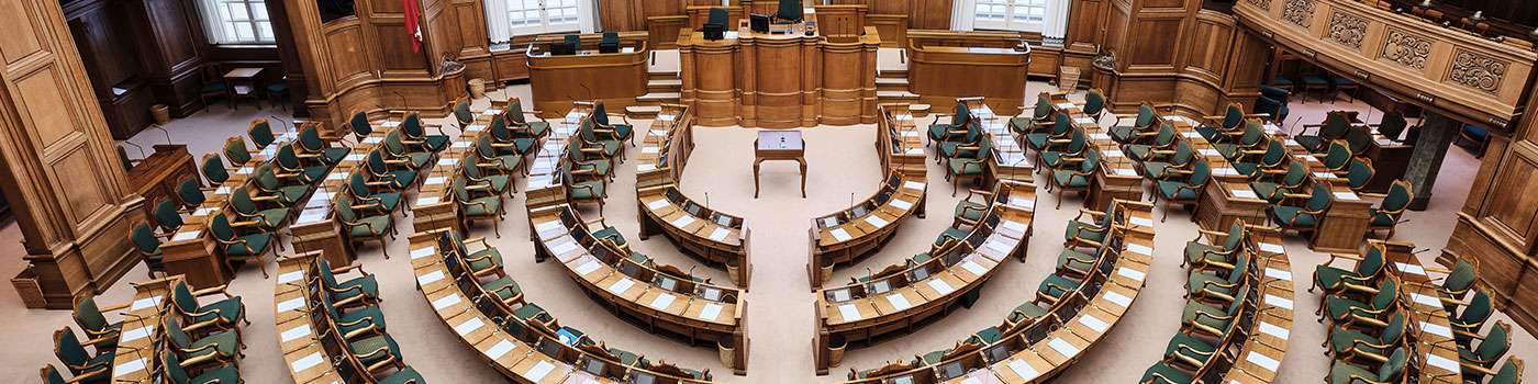 Folketingssalen på Christiansborg - Foto Christoffer Regild